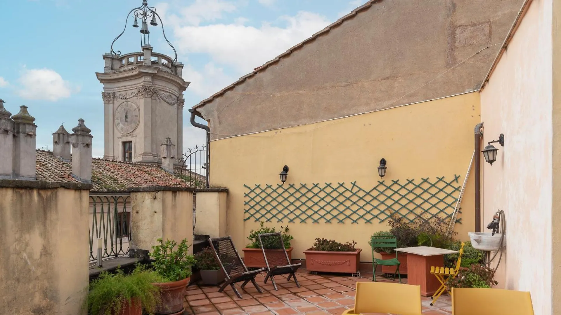 Clock Terrace House Apartment Rome Italy